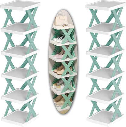 X-Shaped Shoe Rack