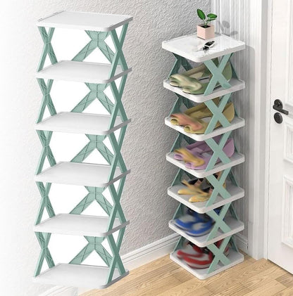 X-Shaped Shoe Rack