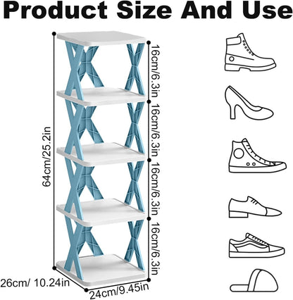 X-Shaped Shoe Rack