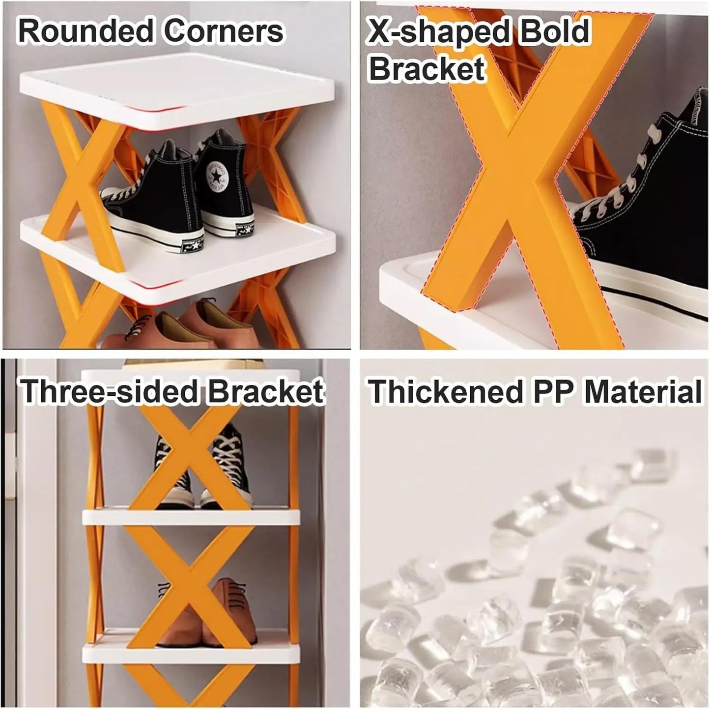 X-Shaped Shoe Rack