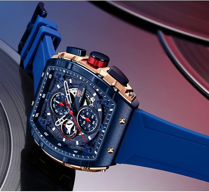 MINI FOCUS Fashion Hollow Big Dial Watch