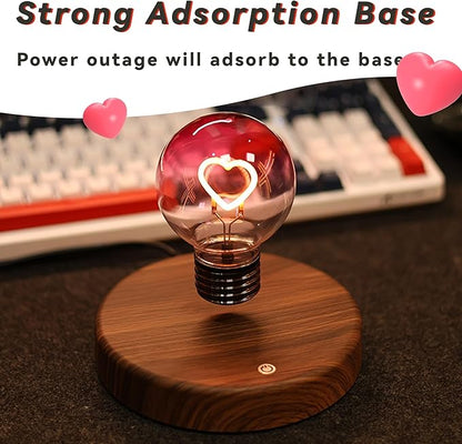 Levitating Heart LED Bulb Lamp