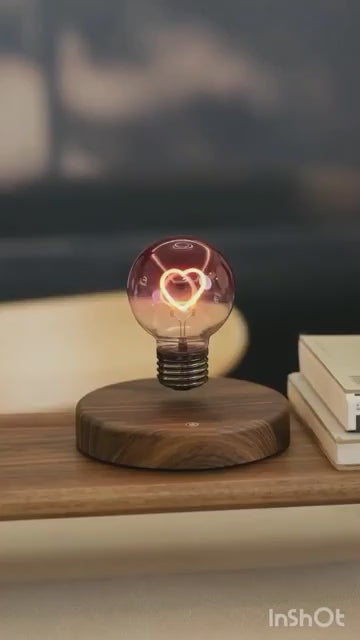 Levitating Heart LED Bulb Lamp